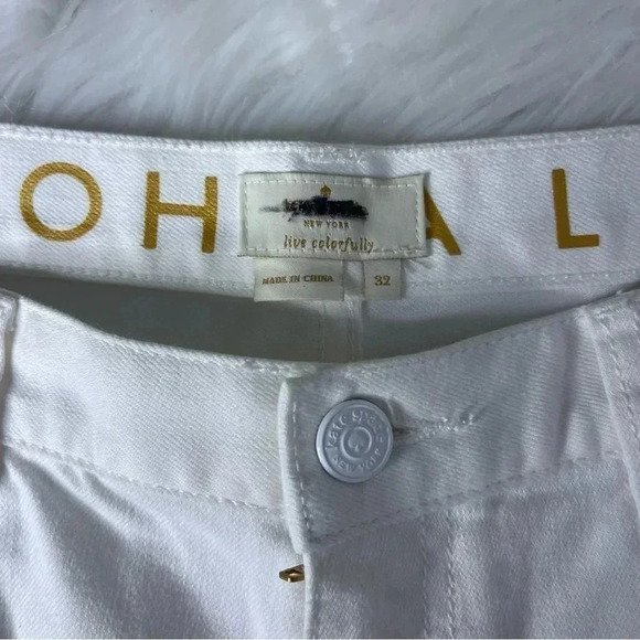 Kate Spade Broome Street White Wide Leg Jeans Size 32 - Picture 4 of 6